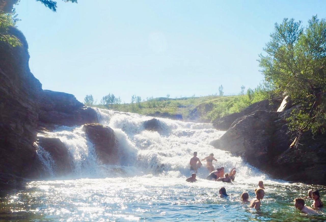 Luksushytte I Kokelv Exteriér fotografie